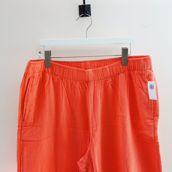Old Navy High-Waisted Crinkle Gauze Super Wide-Leg Pants in Coral (XL) NWT! - Picture 5 of 12
